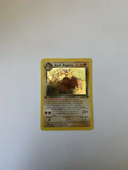 Pokemon Dark Dugtrio Holo Rare 1st Edition 6/82 MINT NEAR PERFECT - Image 3