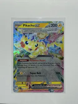 Pikachu EX 057/191 Acendes Heroes Full Art Holo Pokemon TCG Near Mint - Image 1