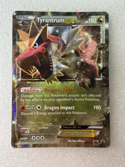 Pokemon Tyrantrum EX XY70 Promo Holo Dragon Type XY Set HP 180 Card - Image 1