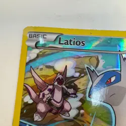Pokemon TCG Latios XY79 XY Black Star Promo Full Art Ultra Rare Holo Heavy Play - Image 2