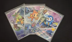 Pokemon First Partner-Turtwig 040, Chimchar 041, Piplup 042 Gen 4 - Image 1