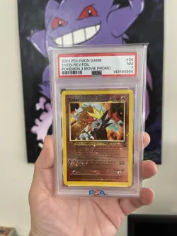 Entei Pokemon TCG Wizards Black Star Promos 34 Holo SWIRL PSA Slab - Image 2