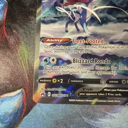 Pokemon TCG Suicune v Crown Zenith: Galarian Gallery GG38/GG70 NM Condition - Image 5