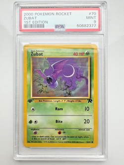 Pokemon -1st Edition Team Rocket Zubat #70 - PSA 9 - MINT - Image 1