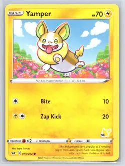 Pokemon Battle Academy 2022 #074/202 Yamper Promo - Image 1