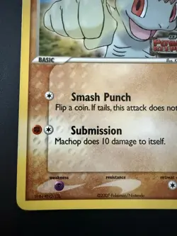 Pokemon TCG Power Keepers Machop 53/108 Stamped Reverse Holo Near Mint - Image 5