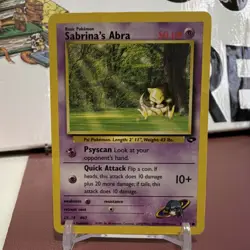 Pokemon Sabrina's Abra Gym Challenge Common 94/132 Basic 50 HP Regular English - Image 1