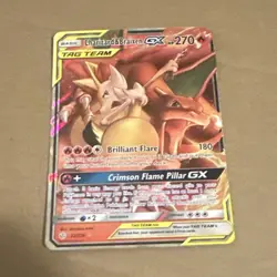 Pokemon Charizard & Braixen GX TAG TEAM Ultra Rare Holo Cosmic Eclipse 22/236 - Image 1