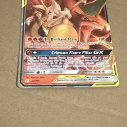 Pokemon Charizard & Braixen GX TAG TEAM Ultra Rare Holo Cosmic Eclipse 22/236 - Image 3