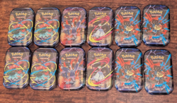 Pokemon TCG Mega Evolution - Mega Heroes Mini Tin x12 NEW - Image 1