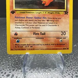 Pokemon Team Rocket Charmander #50/82 1st Edition - Image 4