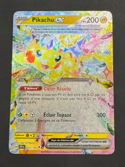 Carte Pokemon Pikachu EX 057/191 EV8 Etincelles Deferlantes FR NEUF - Image 1
