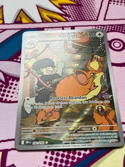 Pokemon TCG - Team Rocket's Raticate 202/182 - IR - Destined Rivals - NM - Image 3