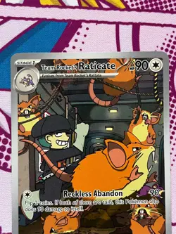 Pokemon TCG - Team Rocket's Raticate 202/182 - IR - Destined Rivals - NM - Image 5