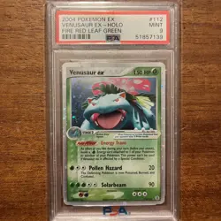 2004 Pokemon EX Fire Red Leaf Green Venusaur Ex Holo #112 PSA 9 - Image 1