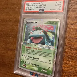 2004 Pokemon EX Fire Red Leaf Green Venusaur Ex Holo #112 PSA 9 - Image 3