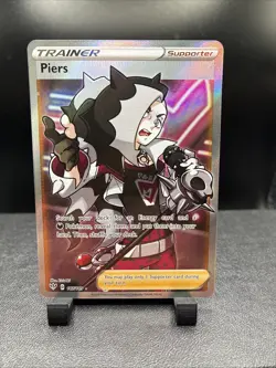 Pokemon TCG SWSH03: Darkness Ablaze Piers (Full Art) #187/189 Ultra Rare NM - Image 1