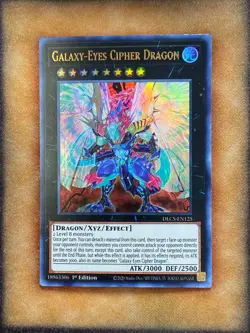 Yugioh Galaxy-Eyes Cipher Dragon DLCS-EN125 Ultra Rare 1st Ed GOLD NM - Image 1