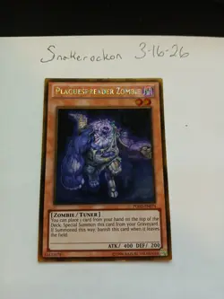 YUGIOH PLAGUESPREADER ZOMBIE PGLD-EN074 GOLD UNLIMITED ED NM - Image 1