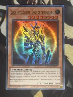 Yugioh: Black Luster Soldier - Envoy Of The Beginning MAMA-EN047 Ultra 1st Ed NM - Image 1