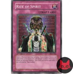 Yugioh Rite of Spirit PGD-100 Common 1st Edition LP - Image 1