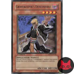 Yugioh Gravekeeper's Descendant ABPF-EN028 Rare 1st Edition NM - Image 1