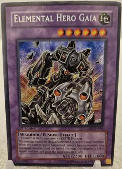 Yugioh! Elemental Hero Gaia ANPR-EN099 Secret Rare 1st Edition - Image 1