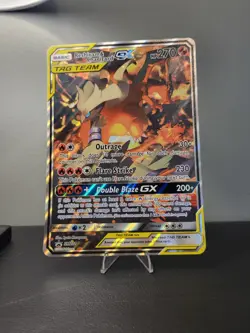 Reshiram & Charizard GX SM201 Jumbo Cards Holo AMAZING CONDITION - Image 1