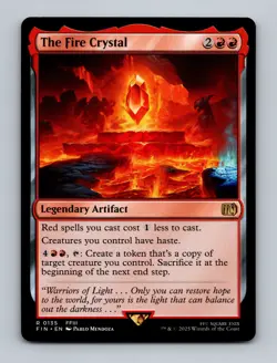 The Fire Crystal FINAL FANTASY Non-Foil MTG NM - Image 1