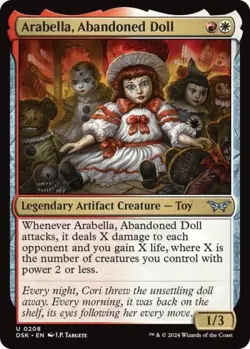 ~ Arabella, Abandoned Doll ~ NM Foil ~ Duskmourn: House of Horror ~ MTG ~ - Image 1