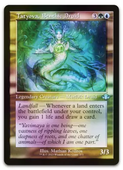 Tatyova, Benthic Druid (Retro Frame) #371 (Foil) NM Dominaria Remastered - Image 1