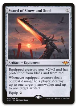 Sword of Sinew and Steel #228 (NM) Modern Horizons MH1 Magic MTG - Image 1