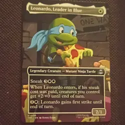 Wizards Leonardo Leader in Blue Legendary Creature White TMT 0196 2023 English - Image 1