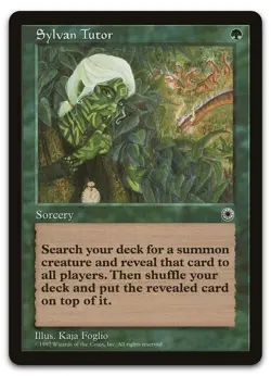 Sylvan Tutor (NM) Portal POR Magic MTG - Image 1