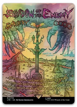 Shadow of the Enemy (Borderless Poster) #735 (Foil) NM Lord of the Rings - Image 1