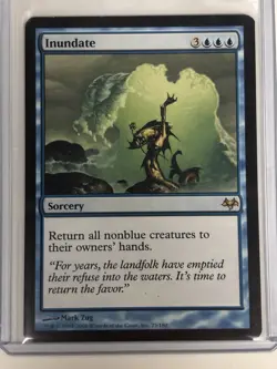 MTG Inundate Eventide 025/180 Regular Rare Card - Image 1