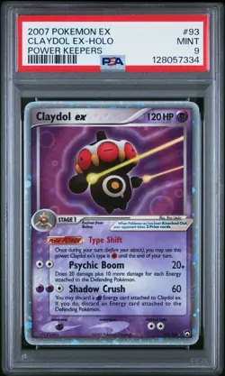 2007 POKEMON EX POWER KEEPERS #93 CLAYDOL EX-HOLO PSA 9 - Image 1