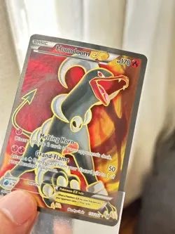 Pokemon Houndoom EX Full Art Holo Card 153/162 XY Breakthrough Ultra Rare LP - Image 2