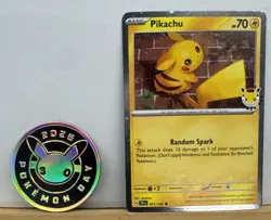 2026 Pokemon Day 30th Pikachu Card And Coin - Image 1