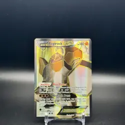 2017 POKEMON XY TRAINER BOX BLACK STAR PROMO #43a REGIROCK EX ALT ART NM - Image 1