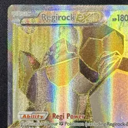 2017 POKEMON XY TRAINER BOX BLACK STAR PROMO #43a REGIROCK EX ALT ART NM - Image 3