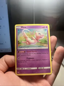 Pokemon TCG Mew 76/214 Holo Rare SM: Unbroken Bonds Pokemon Card - Image 1