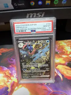 Pokemon Greninja ex 132 Scarlet & Violet Promo EX Holo PSA 10 2024 - Image 1