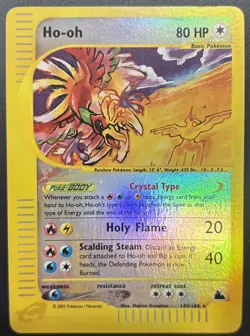 Pokemon TCG Ho-Oh Skyridge 149/144 Reverse Holo Rare Card Safely Stored For Yrs - Image 1