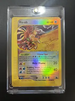 Pokemon TCG Ho-Oh Skyridge 149/144 Reverse Holo Rare Card Safely Stored For Yrs - Image 5