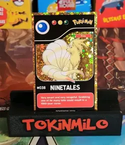 Ninetales #38 - Gold Holo - Pokedex Black Kanto 2024 - Pokemon Card - Image 1