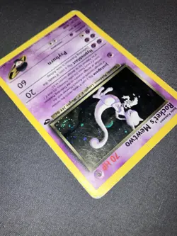 Pokemon TCG Rockets Mewtwo Gym Challenge Holo Card 14/132 HP - Creased - Image 5
