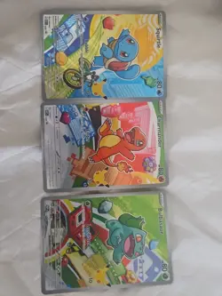 Pokemon TCG First Partner Illustration Collection Series 1 Kanto GEN 1 Starters - Image 1