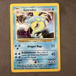 Pokemon TCG Gyarados Base Set 6/102 Holo Unlimited Rare Excellent Condition - Image 1
