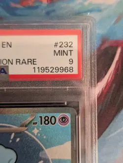 Pokemon Mew EX TCG Card Paldean Fates Sir, PSA 9, 'Bubble Mew' 232/091 - Image 4